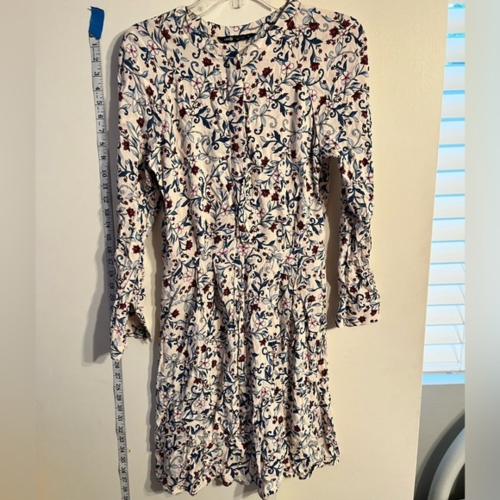 Oodji Collection Women's Belted‎ Viscose Dress in Flowing Fabric Size Medium